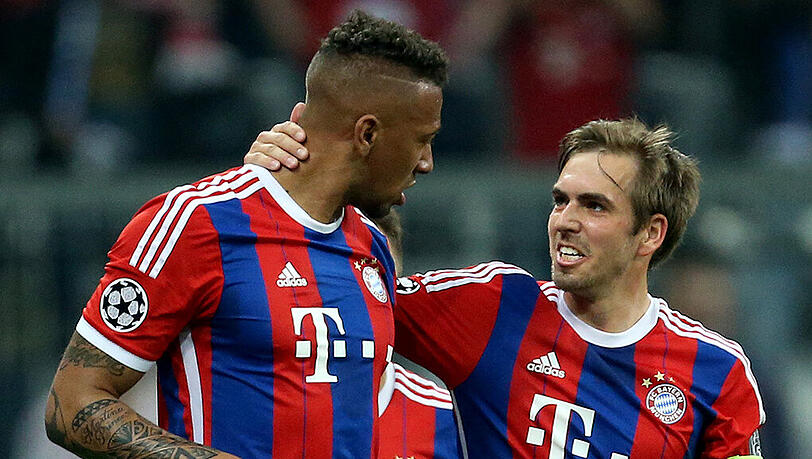 Abwehrstrategen unter sich: Die Bayern-Stars Jerome Boateng und Philipp Lahm (rechts). Abwehrstrategen unter sich: Die Bayern-Stars Jerome Boateng und Philipp Lahm (rechts).