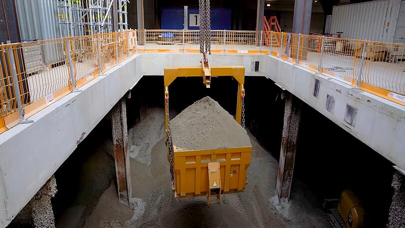 Zwischen Donnersbergerbrücke und Hackerbrücke  entsteht einer von vier Rettungsschächten der Zweiten Stammstrecke.