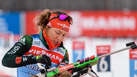 Laura Dahlmeier geht als Mitfavoritin beim Weltcup in Antholz in den Massenstart.