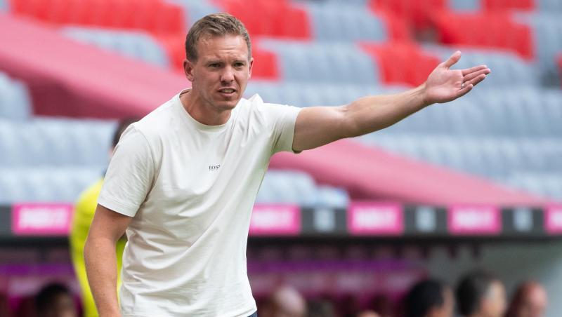 Bayern-Trainer Nagelsmann trifft am Sonntag mit seiner Mannschaft auf den 1. FC Köln.