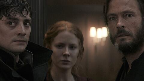 Aneurin Barnard, Emily Beecham und Andreas Pietschmann (v.l.n.r.) in "1899".