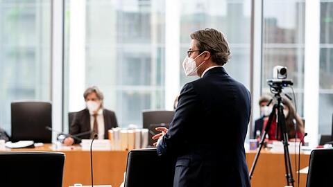 Verkehrsminister Andreas Scheuer steht als Zeuge vor dem Maut-Untersuchungsausschus des Bundestags.