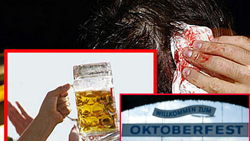 Diesmal nicht auf, sondern nach dem Oktoberfest: Maßkrüge wurden in der Tram 12 als üble Waffen eingesetzt. Diesmal nicht auf, sondern nach dem Oktoberfest: Maßkrüge wurden in der Tram 12 als üble Waffen eingesetzt.