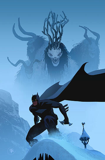 Na endlich: Batman landet in den Alpen. © Thomas von Kummant/Panini