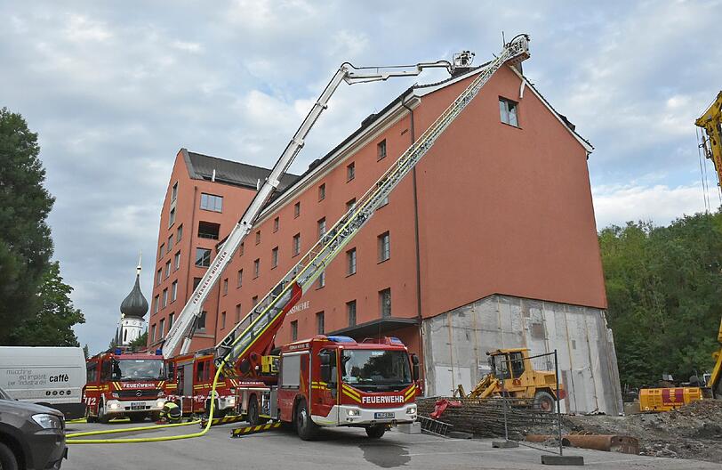 Bilder vom Brand in Giesing