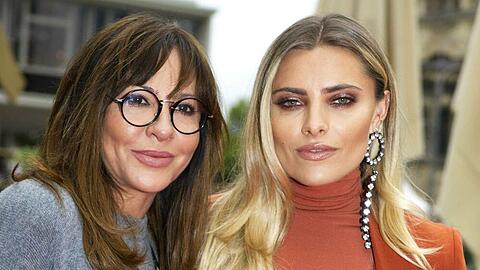 Simone (l.) und Sophia Thomalla bei einem gemeinsamen Auftritt in Berlin 2018