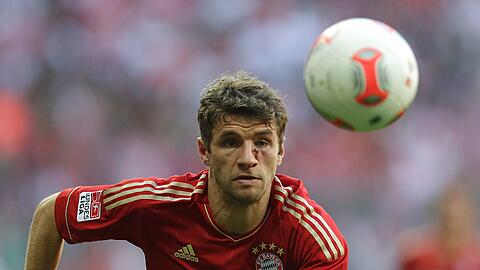 Thomas Müller war nach seinem Zusammenstoß mit Mario Mandzukic etwas lädiert und musste vorzeitig ausgewechselt werden.