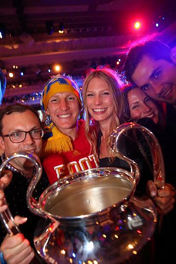 So sehen Sieger aus! Die Helden von London feiern den Champions League-Sieg 2013.