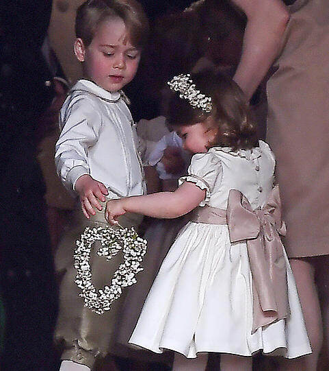 Prinz George und Prinzessin Charlotte bei der Hochzeit ihrer Tante Pippa Middleton.