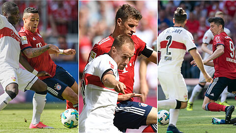 Eine Pleite zum Saison-Abschluss, eine Niederlage zum Abschied von Jupp Heynckes: Die Bayern beim 1:4 gegen den VfB Stuttgart in der Einzelkritik zum Durchklicken.