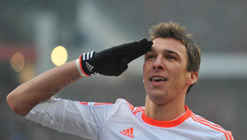 So jubelte Mario Mandzukic nach seinem Treffer in Nürnberg. So jubelte Mario Mandzukic nach seinem Treffer in Nürnberg.