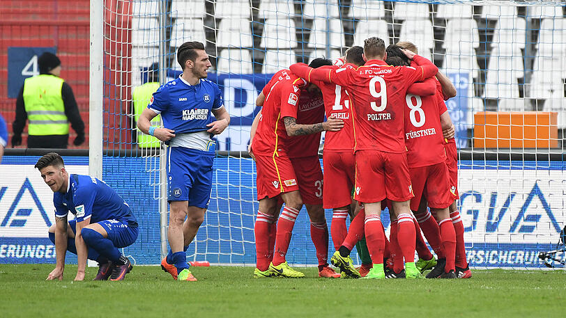 Das Spiel in Karlsruhe gewann Union Berlin mit 2:1.