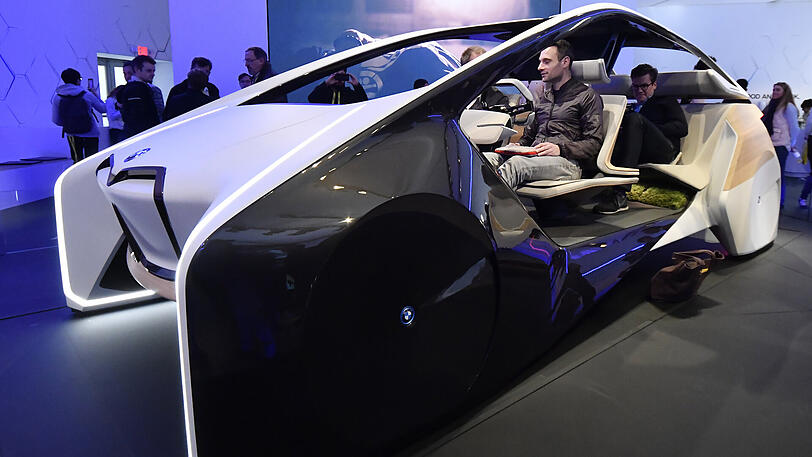 Die Konzeptstudie BMW i Inside Future auf der Technikmesse CES in Las Vegas (USA).