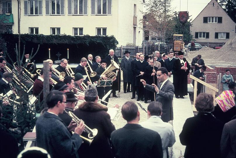 Großes Konzert bei der Grundsteinlegung für die Reformations-Gedächtniskirche im Jahr 1967