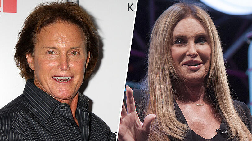 Caitlyn Jenner vor und nach ihrer Geschlechtsumwandlung.