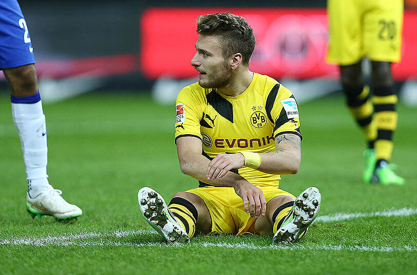 Mit Dortmund auf dem Boden der Tatsachen und dem vorletzten Tabellenplatz gelandet: Ciro Immobile.