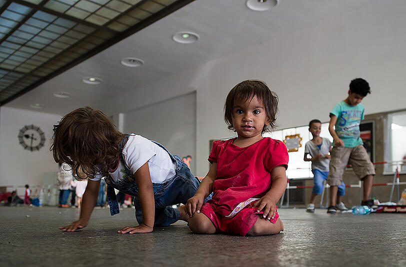 Tausende Flüchtlinge haben am Dienstag mit Zügen aus Ungarn den Münchner Hauptbahnhof erreicht.