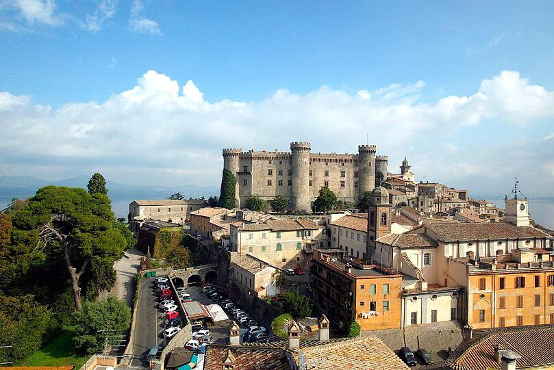 Idylle: Blick auf das Schloss von Bracciano.