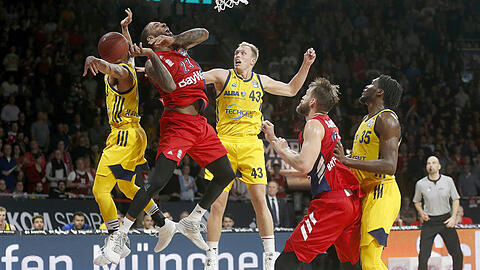 Stets heißes Duell: der FC Bayern Basketball gegen Alba Berlin.