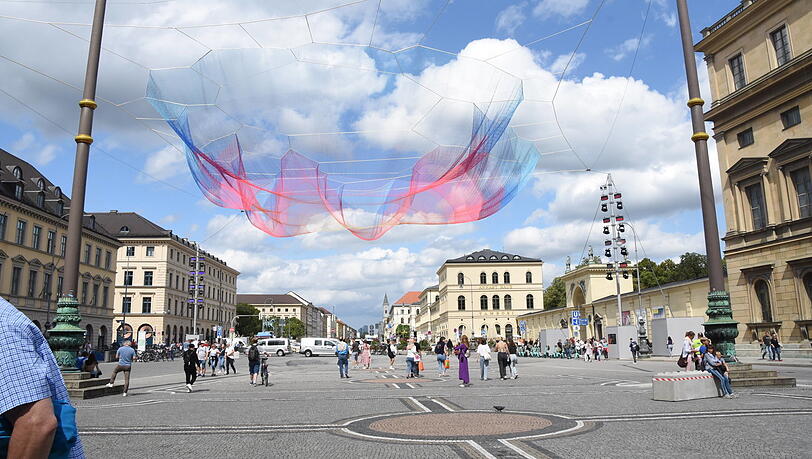 Der Odeonsplatz in diesen Wochen. Der Odeonsplatz in diesen Wochen.