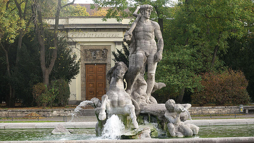 Der Brunnen im Alten Botanischen Garten wird nicht abgedeckt.
