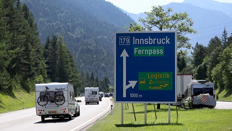 Nahe Reutte an der Fernpassstra&szlig;e (B 179). Am Samstag ist dort eine Demonstration.