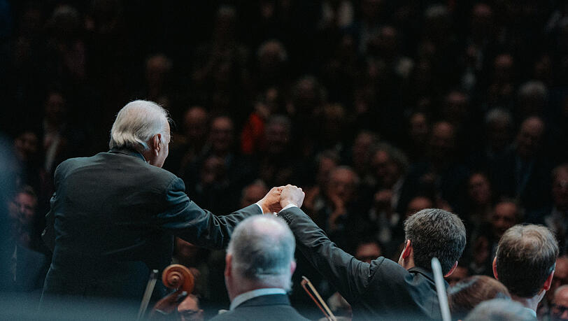 Zubin Mehta und Lahav Shani. Zubin Mehta und Lahav Shani.