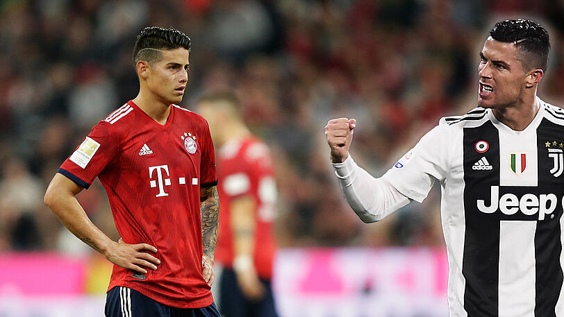 Spielten zwischen 2014 und 2017 zusammen bei Real Madrid: James Rodríguez (l.) und Cristiano Ronaldo.