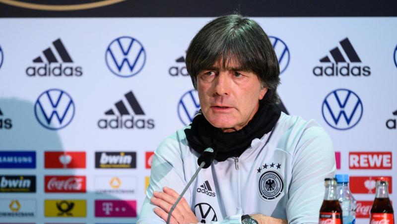 Bundestrainer Joachim Löw spricht Anfang September auf einer Pressekonferenz.