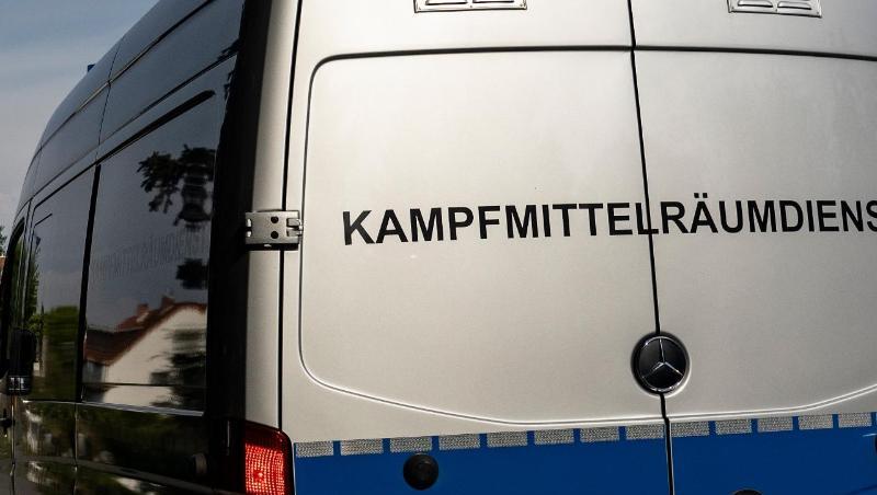 Ein Einsatzfahrzeug des Kampfmittelräumdienstes der Polizei Berlin. Foto: Paul Zinken/dpa/Symbolbild Ein Einsatzfahrzeug des Kampfmittelräumdienstes der Polizei Berlin. Foto: Paul Zinken/dpa/Symbolbild