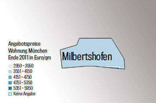 Die Quadratmeterpreise in den Stadtvierteln. Je dunkler das blau, desto teurer die Wohnungen. Alles unter 4000 Euro ist heute günstig. Checken Sie Ihr Viertel. Einfach weiterklicken!