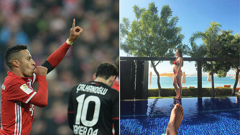 Bayern-Star Thiago heiratete seine Júlia im Sommer 2015.