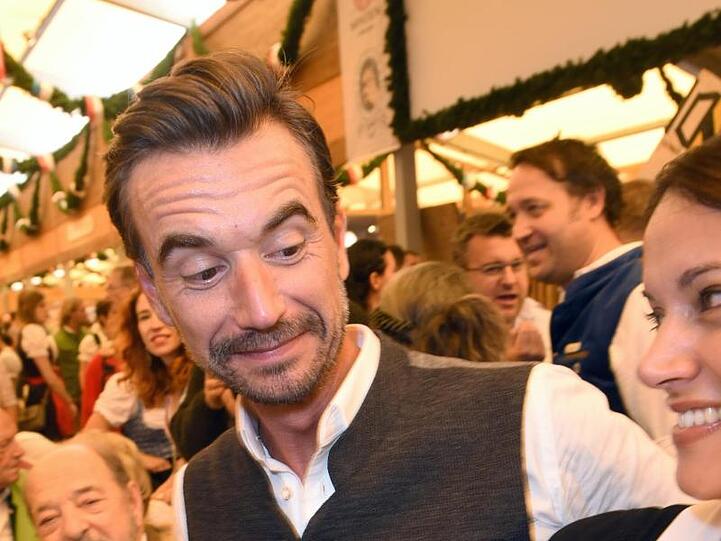 Florian Silbereisen im Schottenhamel Festzelt auf dem Oktoberfest.