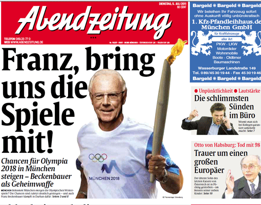 Jahres-Rückblick: Rückblick: Das Jahr 2011 in AZ-Schlagzeilen - München - Abendzeitung München
