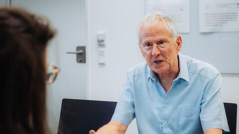Rolf Bader im AZ-Interview mit Politik-Vize Martina Scheffler.