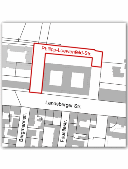 Hier verläuft die Phillip-Loewenfeld-Straße.