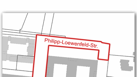 Hier verläuft die Phillip-Loewenfeld-Straße. Hier verläuft die Phillip-Loewenfeld-Straße.