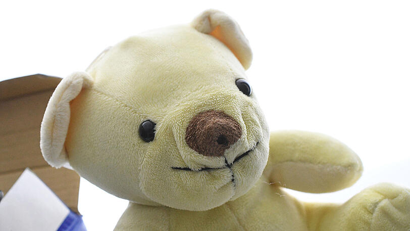 Dieser Stoffbär hat eine Überwachungskamera in der Nase installiert.