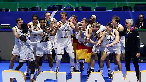 Als Weltmeister sind die deutschen Basketballer automatisch bei Olympia dabei.