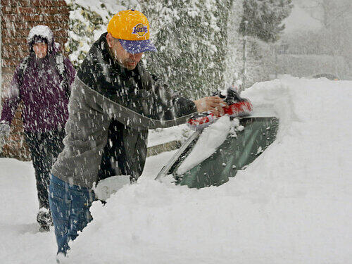 Blitzwinter in NRW: Die Bilder vom Schneechaos