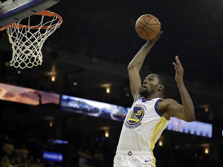 Kevin Durant erzielte 50 Punkte für die Golden State Warriors.