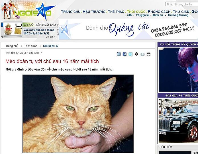 Sogar in Vietnam ist er kein Unbekannter mehr.