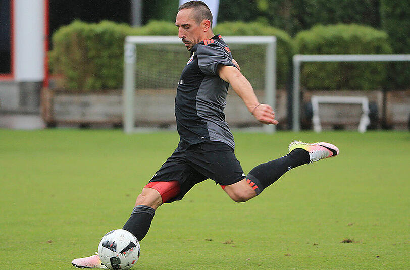Franck Ribéry beim Schuss.