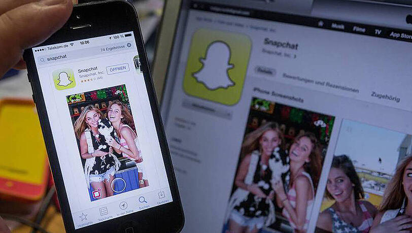 Snapchat zählt zu den großen Hits in der Welt der Apps Snapchat zählt zu den großen Hits in der Welt der Apps