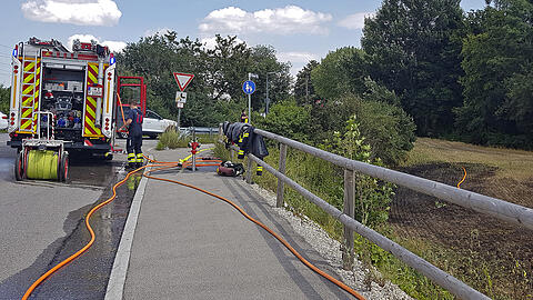Die Feuerwehr konnte die Flammen löschen.
