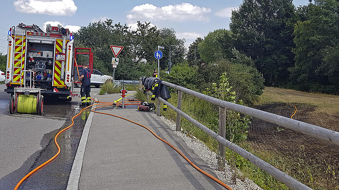 Die Feuerwehr konnte die Flammen löschen.