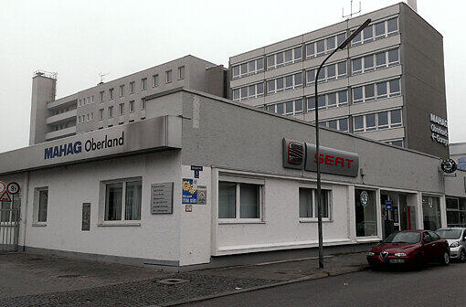 Verwaist und leergeräumt: Das Stammgelände der Mahag in der Denisstraße, Ecke Karlstraße in der Maxvorstadt.