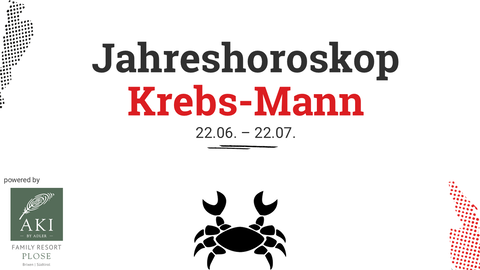 So wird das Jahr 2024 für den Krebs-Mann!