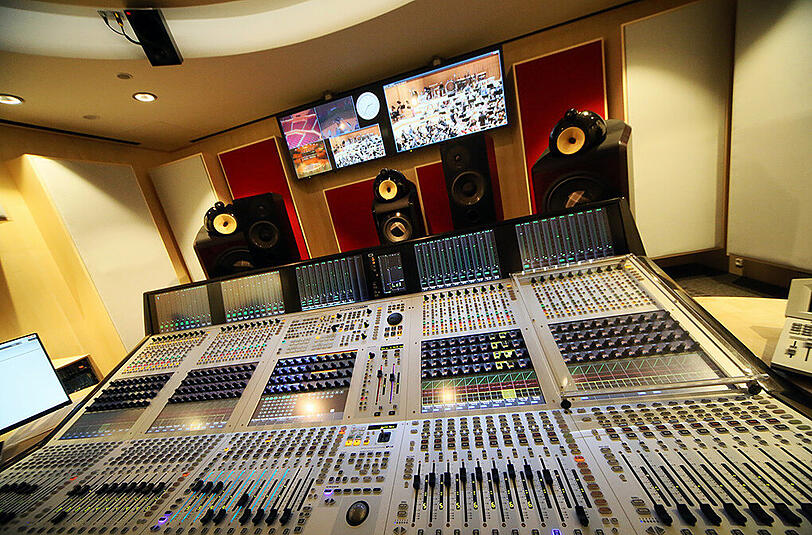 Blick ins Gasteig-Tonstudio.
