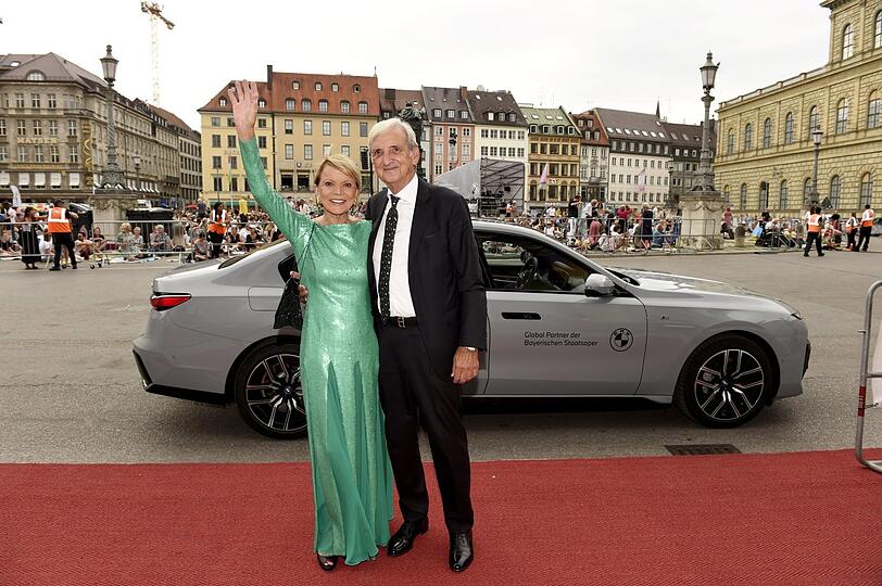 Glänzend: Uschi Glas mit ihrem Mann Dieter Hermann.